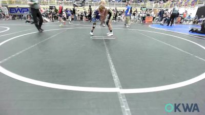 90 lbs Quarterfinal - Corban Coleman, D3 Wrestling Cluib vs Crew Swigart, Choctaw Ironman Youth Wrestling