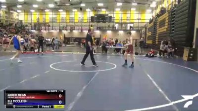 119 lbs Round 1 - Jared Bean, Viking Wrestling Club (IA) vs Eli McCleish, Iowa