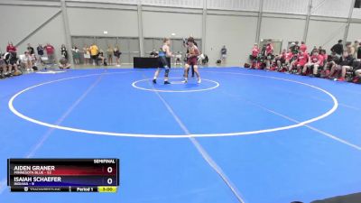 132 lbs Semis & 3rd Wb (16 Team) - Aiden Graner, Minnesota Blue vs Isaiah Schaefer, Indiana