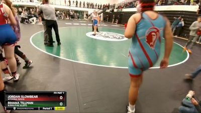 170 lbs Round 2 - Rihana Tillman, Burns/Pine Bluffs vs JORDAN SLOWBEAR, Wyoming Indian