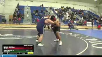 285 lbs Quarterfinal - Jesse Garcia, Mt SAC vs Taven Avila, West Hills