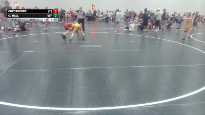 89 lbs Round 1 (6 Team) - Colt Roeder, Backyard Brawlers vs OJ Hall, Witchduck Training Facility