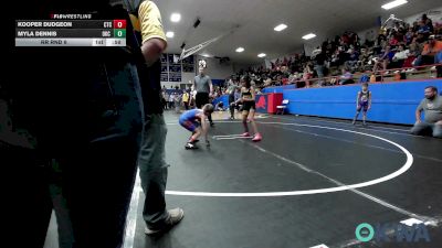 67 lbs Rr Rnd 6 - Kooper Dudgeon, Chandler Takedown Club vs Myla Dennis, OKC Saints Wrestling