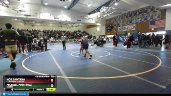 190 lbs 7th Place Match - Noe Santana, Centennial Corona vs Michael Martinez, Carter