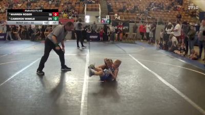 50 lbs Round 3 - Warren Roser, Tri-Valley vs Cameron Winkle, Springboro