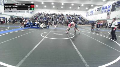 190 lbs Champ. Round 1 - Jenalee Lozano, Savanna vs Alexis Durden, Cerritos