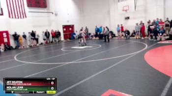 97 lbs Cons. Round 2 - Nolan Lear, Castle Wrestling Club vs Jet Deaton, Southport Wrestling Club
