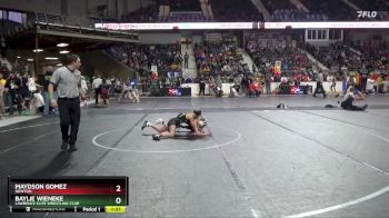 79 lbs Round 2 - Maydson Gomez, Newton vs Baylie Wieneke, Lawrence Elite Wrestling Club