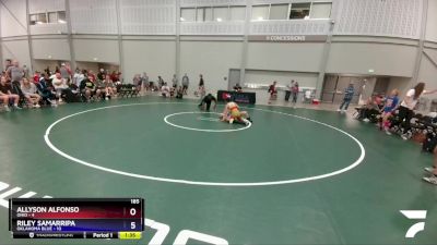 105 lbs Placement Matches (8 Team) - Lahna Passmore, Kansas vs Cameron Leng, Ohio