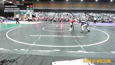 115 lbs Consi Of 8 #1 - Teagan Merritt, Cornerstone Mat Club vs Miroslava Torres, Escalon
