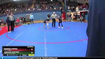 98 lbs Semifinal - Kirsten Cortez, Lake Central vs Adriana Sanchez, Purdue Polytechnic