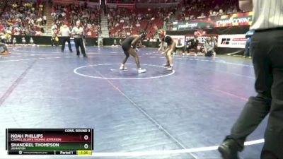 3A-126 lbs Cons. Round 3 - Noah Phillips, Council Bluffs Thomas Jefferson vs Shandrel Thompson, Johnston