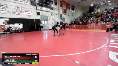 100 lbs Champ. Round 2 - Aqsa Hashini, Foothill vs Angelica Sique, Granite Hills