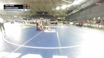 Boys 1A 132 lbs Cons. Round 5 - Harrison Suzara, Kalama vs Riley Mazza, Kalama