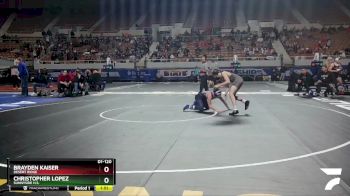 D1-120 lbs Champ. Round 1 - Christopher Lopez, Sunnyside H.S. vs Brayden Kaiser, Desert Ridge