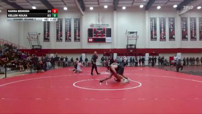 157 lbs Champ. Round 1 - Kasra Behkish, Simon Fraser (B.C.) vs Kellen Kolka, Umpqua Community College