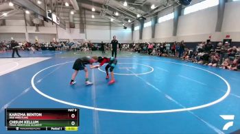 100 lbs Champ. Round 1 - Karizma Benton, Rise Wrestling vs Chisum Kellum, Texas Wrestling Academy