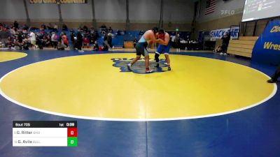 288 lbs Consi Of 8 #1 - Garrett Ritter, Bixby (OK) vs Gary Avila, Bullard