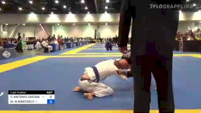 FRANK ANTONIO CASTANEDA vs MATTHEW M MARTSOLF 2022 World Master IBJJF Jiu-Jitsu Championship