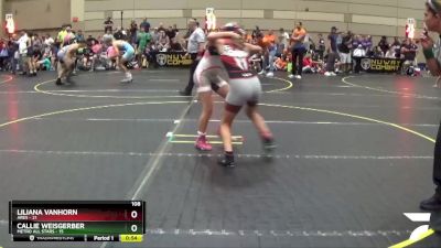 108 lbs Round 1 (10 Team) - Callie Weisgerber, Metro All Stars vs Liliana VanHorn, Ares