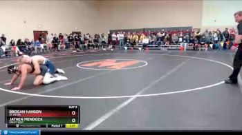 160 lbs Champ. Round 2 - Jathen Mendoza, Sibley East vs Brogan Hanson, St. Peter