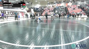 46 lbs Semifinal - Cutter Carson, Salina Wrestling Club vs Everett Long, Tiger Trained Wrestling