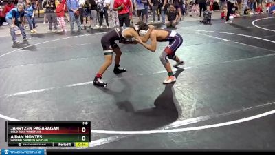 114 lbs Quarterfinal - Aidan Montes, Widefield Wrestling Club vs Jahryzen Pagaragan, Gold Rush Wrestling