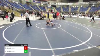 90 lbs Consi Of 8 #2 - Arthur Araujo, Matpac WC vs Samuel Schutz, Black Fox Wr Ac