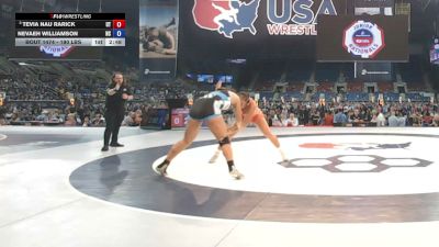 190 lbs Champ. Rd Of 32 - Tevia Nau Rarick, Utah vs Nevaeh Williamson, North Carolina