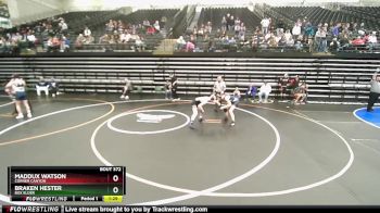 129 lbs Cons. Round 2 - Braken Hester, Box Elder vs Maddux Watson, Corner Canyon
