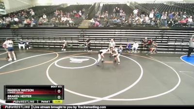 129 lbs Cons. Round 2 - Braken Hester, Box Elder vs Maddux Watson, Corner Canyon