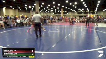 144 lbs Round 3 (6 Team) - Davin Wieland, Alabama Elite Gold vs Chase Justice, Gator Dawgs