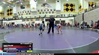 71 lbs Semifinal - Kam Fuller, Indiana vs Aiden Edwards, Team Tiger Wrestling Club