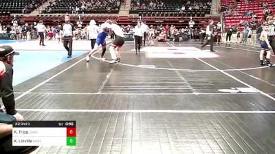 Rr Rnd 3 - Keegan Tripp., Checotah Matcats vs Kevin Linville, Skiatook Youth Wrestling 2022-23