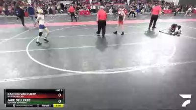 85 lbs Cons. Round 3 - Jake Delleree, Ozaukee Warriors vs Kaeden Van Camp, West DePere MS