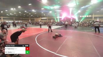 46 lbs Quarterfinal - Benjamin Tolentino, Dethrone vs Malakai Ojeda, Gladiator Wr Ac