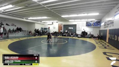 107 lbs Round 2 - Rhea Lechuga, Arizona Lutheran HS vs Jaselynn Young, Window Rock