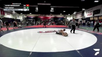 126 lbs 1st Place Match - Kavi Garvey, Dana Hills vs Oliver Benninghoff, Trabuco Hills