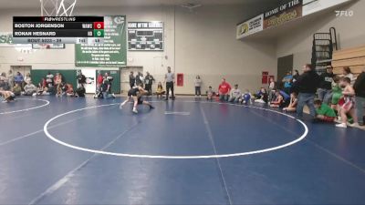 39 lbs Round 2 - Boston Jorgenson, Waverly Area Wrestling Club vs Ronan Hesnard, Hampton Dumont