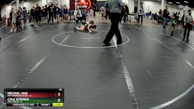 76 lbs Finals (2 Team) - Cole Kokinda, Full Circle vs Michael Vasi, Mat Warriors Black