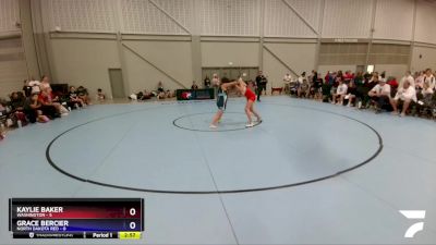 164 lbs 2nd Wrestleback (16 Team) - Kaylie Baker, Washington vs Grace Bercier, North Dakota Red