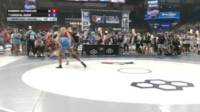 155 lbs Cons. Rd Of 16 - Summer Guthmiller, South Dakota vs Christal Desir, Florida