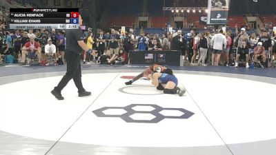 110 lbs Cons. Rd Of 16 - Alicia Kenfack, North Dakota vs Killian Evans, Missouri
