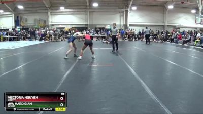 115 lbs Cons. Round 2 - Visctoria Nguyen, Liberty vs Ava Mardigian, DeWitt