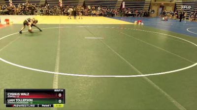 60 lbs Semis & 1st Wrestleback (8 Team) - Cygnus Walz, Staples vs Liam Tollefson, Chaska/Chanhassen