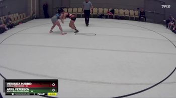 158 lbs Round 1 (8 Team) - Veronica Madrid, Kansas Pink Gecko vs APRIL PETERSON, South Dakota Lightning