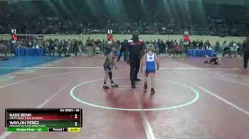 49 lbs Cons. Round 2 - Waylon Perez, Marlow Outlaw Wrestling vs Kade Benn, Smith Wrestling Academy