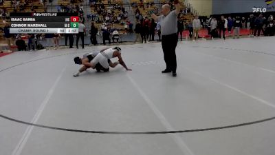 165 lbs Champ. Round 1 - Connor Marshall, Iowa Central Community College vs Isaac Barba, Joliet Junior College
