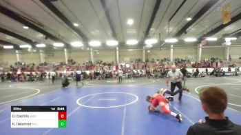 88 lbs 2nd Place - Octavio Castillo, Juggernaut WC vs Kasseus Delarosa, Valley Bad Boys