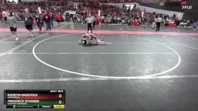 67 lbs Semifinal - Frederick Schanen, Ozaukee Warriors vs Kamdyn Engevold, Marshfield